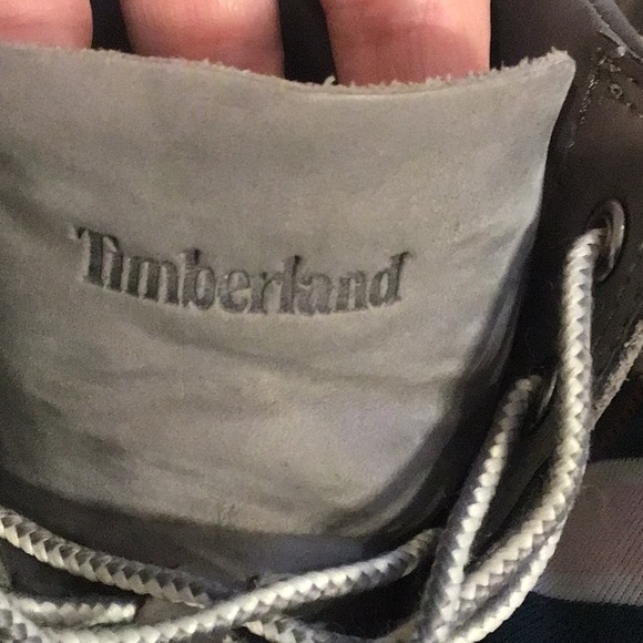 Gray leather Timberland boots, 9/40 - Picture 14 of 16